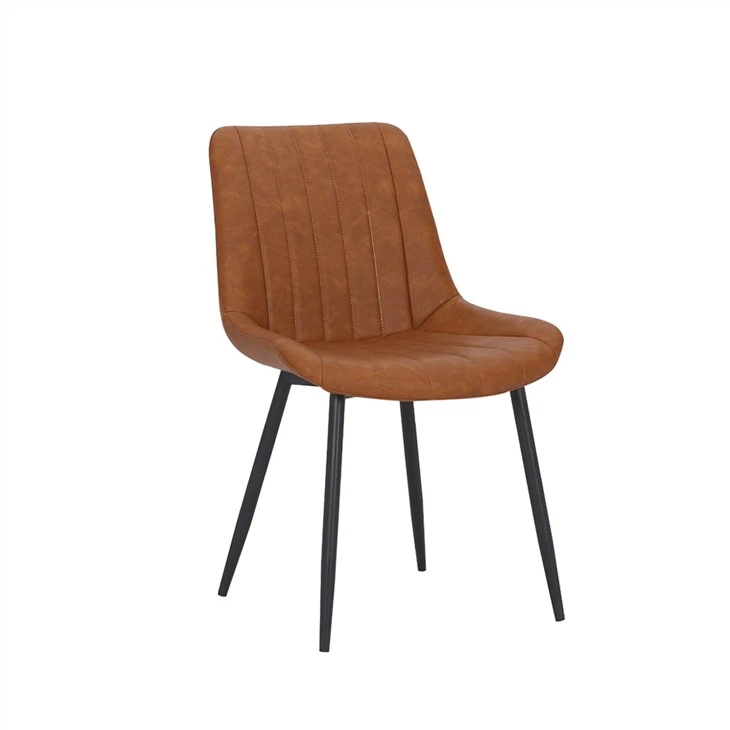 Ergonomska blagovaonska stolica s vintage kožom