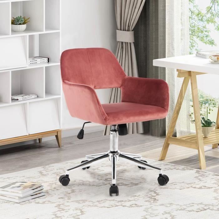 Stolica za kućni ured od baršunaste tkanine Mid{0}}Back Stolica