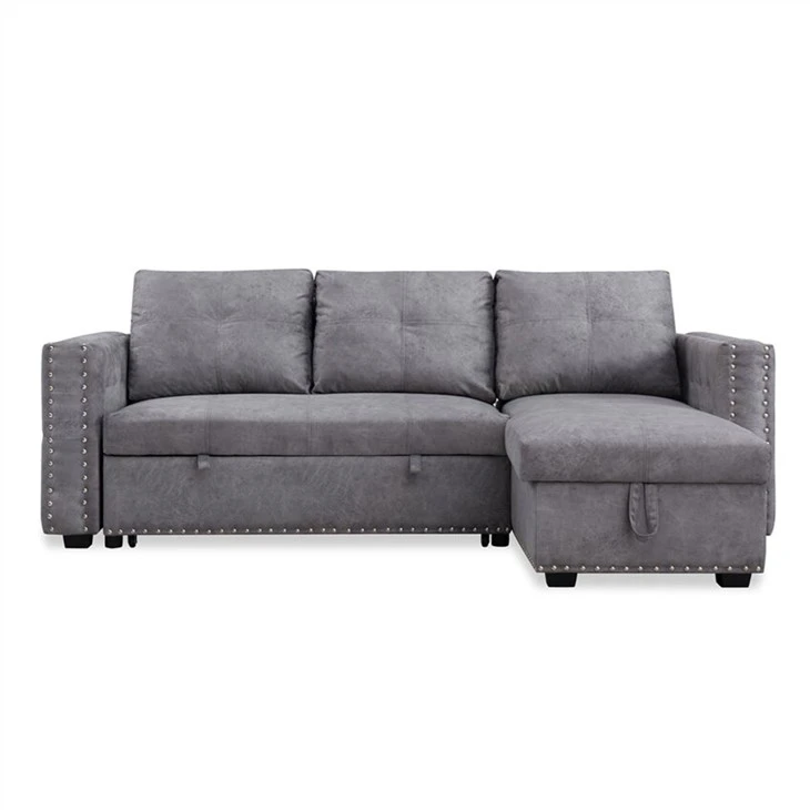 Kutna sofa za spavanje koja se može okrenuti od PU za pohranu