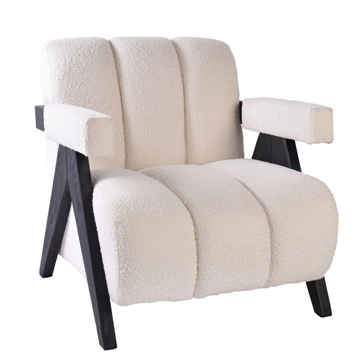 Partner New Design Leisure Chair With Cashmere Fabric Cover ISLABELLA